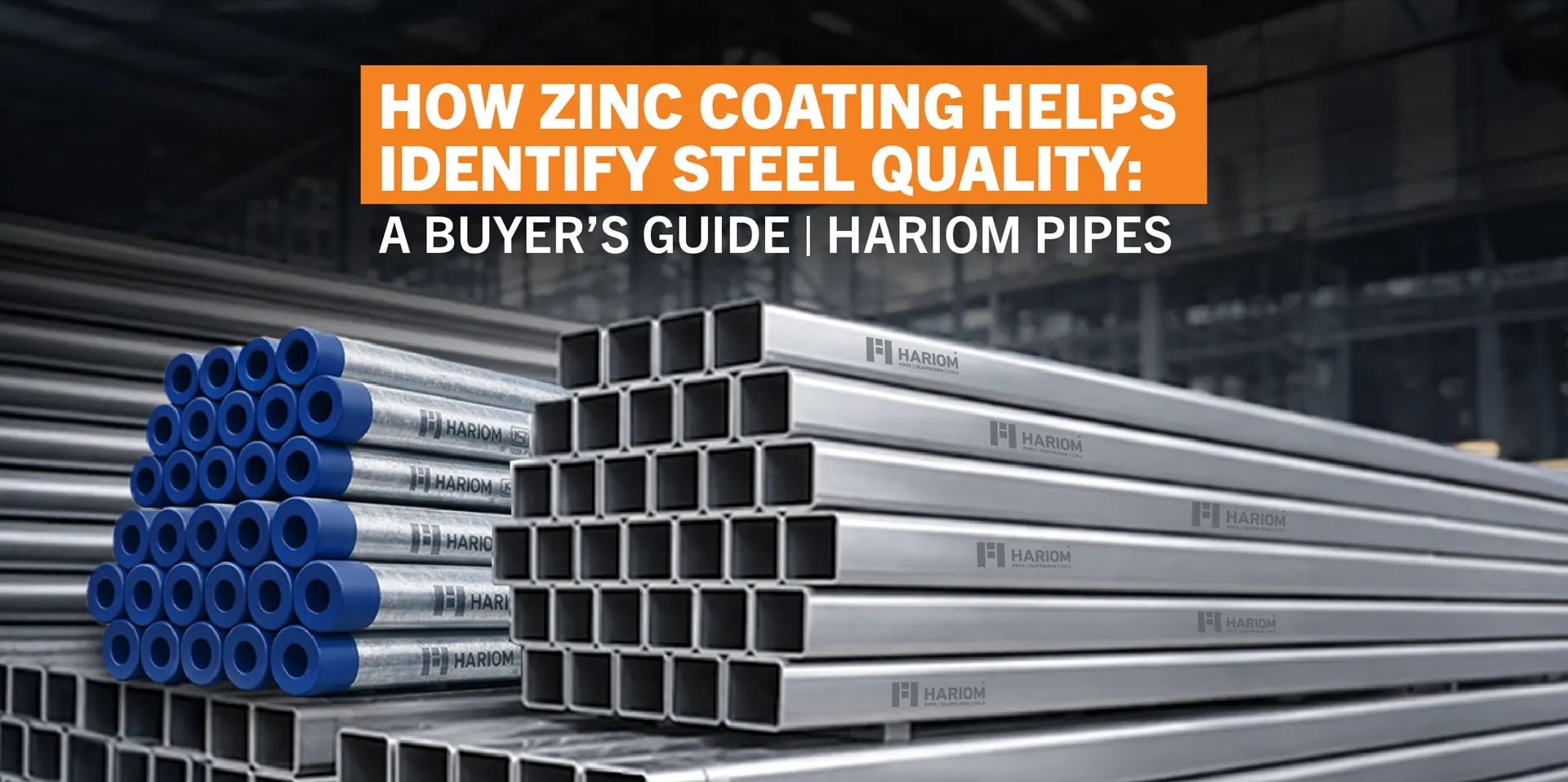 High quality zinc coated steel pipes used in GI and GP pipe applications